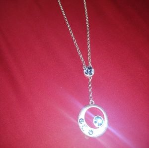 Lia Sophia silver and blue necklace